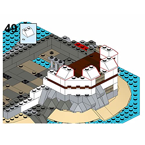 Tosbes Piratenbay Architektur Bausteine, Mittelalterliches Thema Piratenschloss Modell Bausatz, 2979+ Teile Modular… – Bild 8