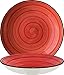 Produktbild BONNA Premium Porcelain APSBLM28CK Aura Passion Plate Teller tief, Supenteller, 28cm, 1.7 Liter, Porzellan, rot, 1 Stück