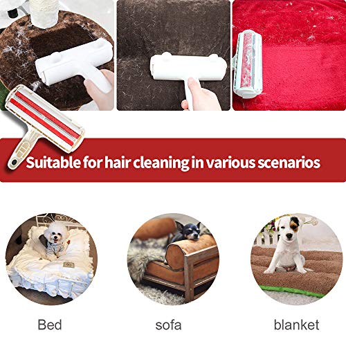 Extaum Removedor de pêlos de cães,Rolo de limpeza de pêlos de gato para removedor de pêlos de animai