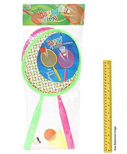 Ratna's Sporty Happy time Badminton for Kids. Safe and Sturdy can be Played Indoor as Well as Outdoor with 1 Ball and 1 Shuttlecock(Multicolour) - Image 3 thumbnail