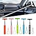 Retractable Car Rearview Mirror Wiper, Stainless Steel Extendable Glass Cleaning Tool up to 98CM, Dual-Use Squeegee for Auto and Home(black)