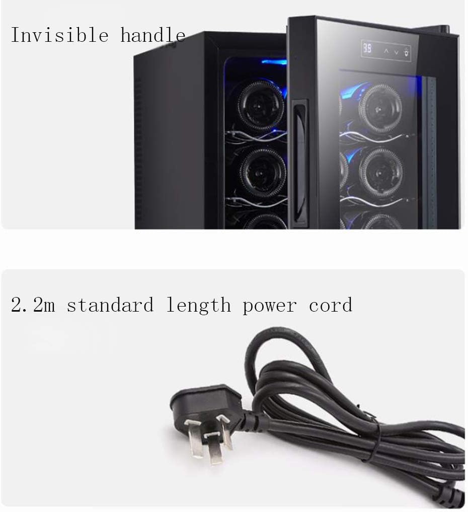 Wine Cooler Refrigerator - White Red Wine Fridge Chiller Countertop Wine Cooler - Freestanding Compact Mini Wine Fridge 12 Bottle W/Digital Control