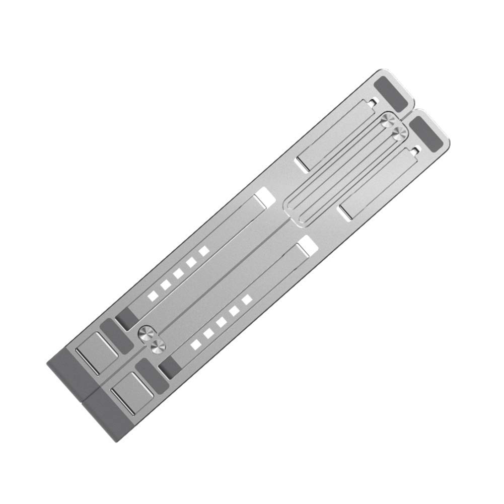 Supporto per Laptop, Supporto per Laptop Regolabile in Alluminio a 5 Angoli per scrivania Supporto per Monitor Multifunzione Pieghevole Portatile Compatibile con Tutti i Laptop