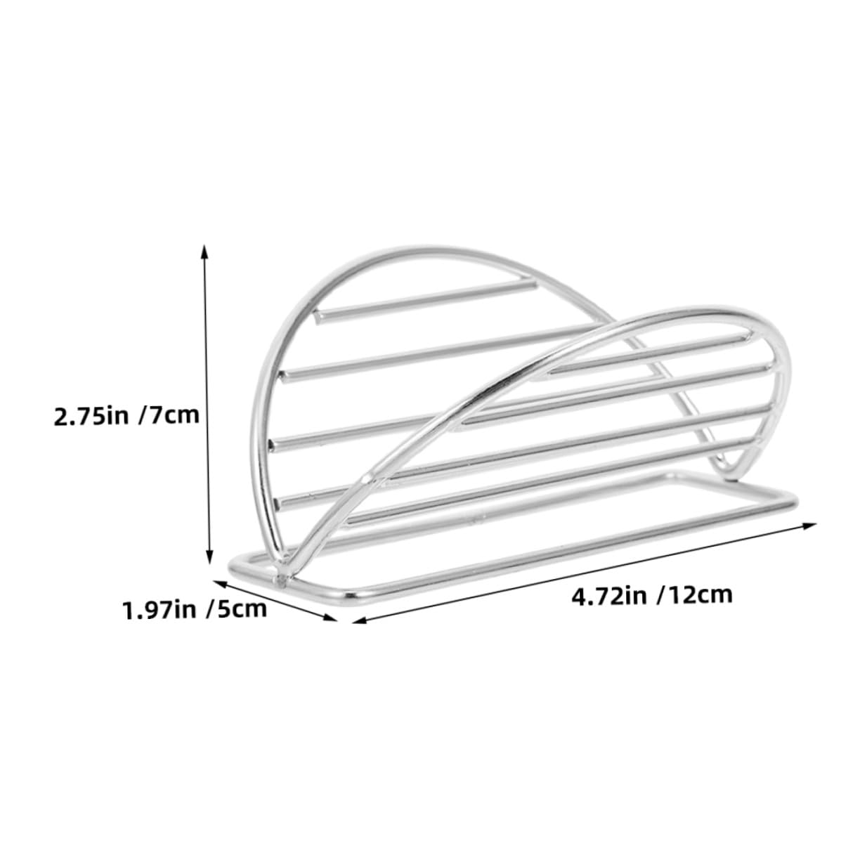 Soporte para Tacos De Acero Inoxidable Resistente y Compacto, Pack De 4 Piezas para Cocina y Restaurantes, Apto para Hornos y Lavavajillas, Exhibidor Versátil para Tacos Blandos y Postres