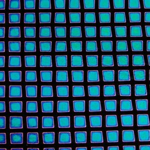 4 inch X 4 inch Dichroic Medium Squares On Thin Black Glass - 96 Coe