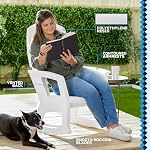 Rockaway Heavy Duty All Weather Rocking Chair, White, 2 Pack - Image 4