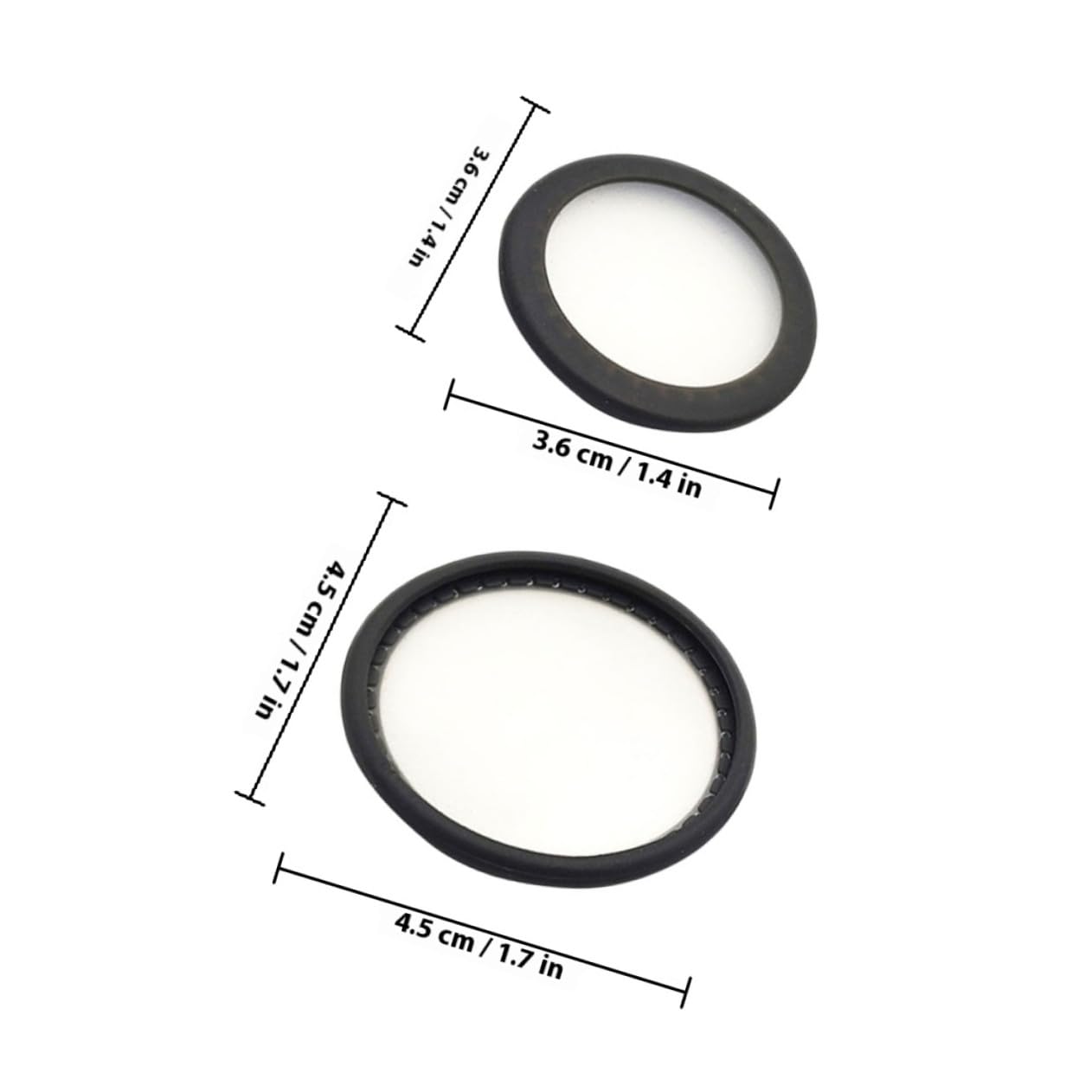 2 Sets Adult and Pediatric Stethoscope Diaphragm Replacement, Suspension-Type Stethoscope Membrane Covers for Cardiology, Compatible and Adult Models