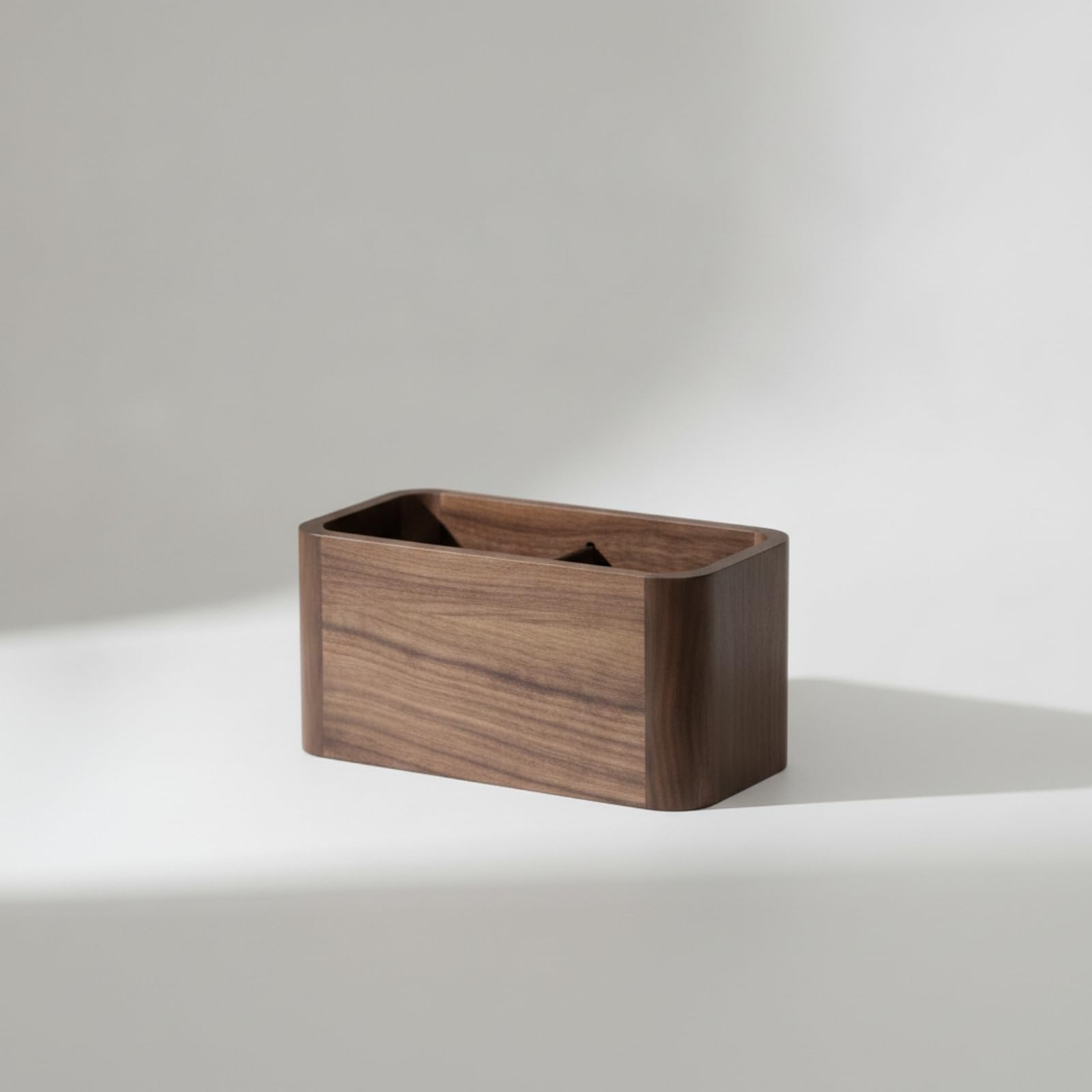 perfk Portapenne da Scrivania Organizer Ufficio Cassetta Portaoggetti Contenitore con Scomparti Pulito con Angoli Morbidi in Legno Adatto per Scrivania di Lavoro, 3 Scomparti, style to 3