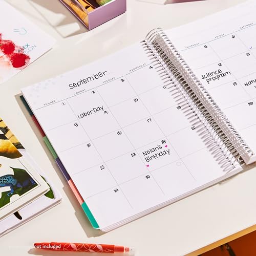 Erin Condren 8.5x11 Undated Homeschool Planner - School Supplies Classic Interchangeable Cover| Featuring Platinum Spiral and 80 Lb. Text Weight Paper - Image 4