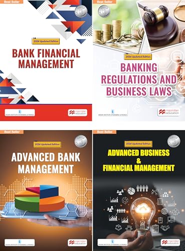 Image of Macmillan Education - CAIIB Exam Combo Pack - 4 Books Revised 2026 edition: Advanced Bank Management, Bank Financial Management, Banking Regulations ... free digital flipbooks with every CAIIB book