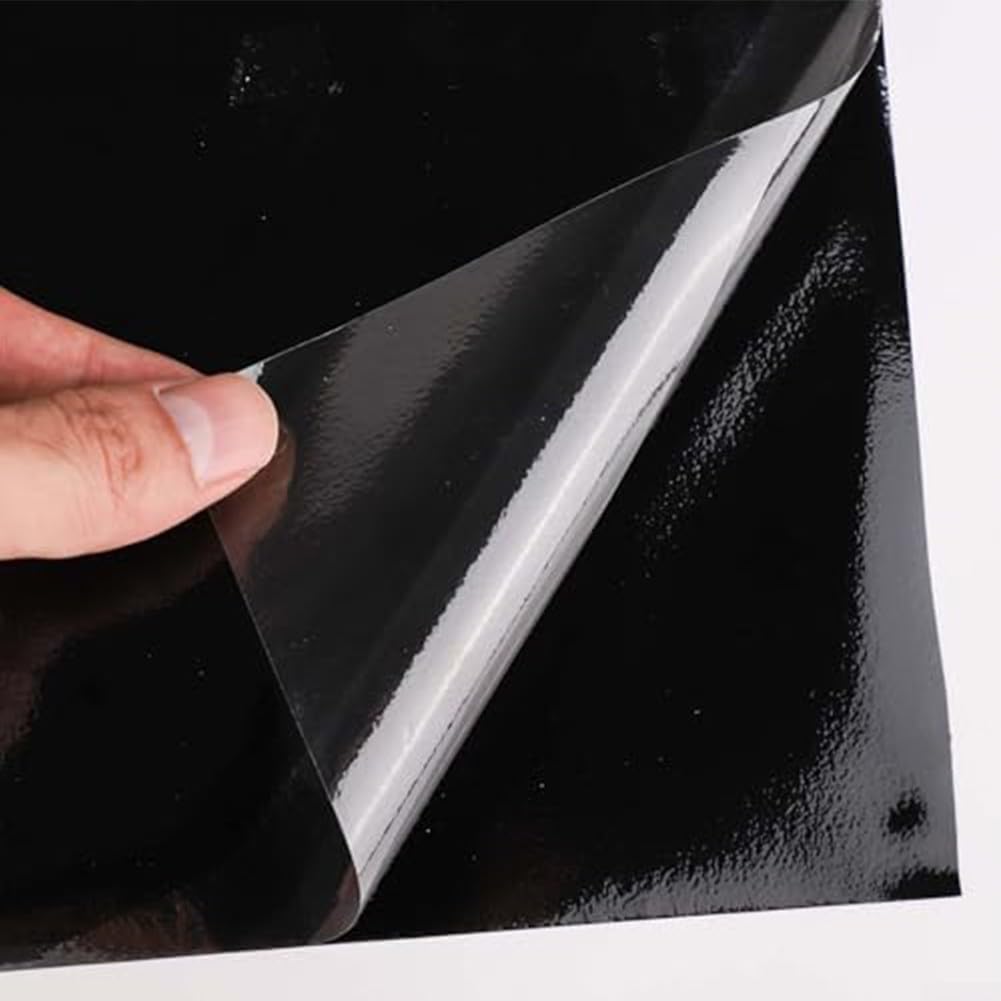 Sfondo per acquario, statico adesivo per acquario, sfondo nero in PVC, varie dimensioni per la decorazione della casa (30 x 200 cm)