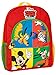 Disney Mochila para Niños Mickey Mouse Donald Duck Pluto Goofy Rojo