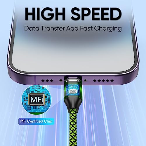 Iphone Charger 5 Pack 10 Ft Usb Lightning Cable Apple Mfi Certified Cable Fast Charging Cord Nylon Braided Compatible With Iphone 14 13 12 11 Xs Xr X Pro Max 8 7 6 6S 6 Plus Mini 5S Se Plus Ipad #TOP2