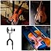 Toddmomy Violin Wall Hook with Bow Holder Clamp Violin Music Stand Extension Rack for Easy Access to Sheet Music Secure Storage for Musicians of All Levels