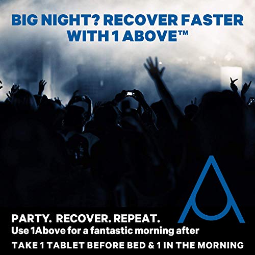 1Above Anti Jet Lag, Energy & Immunity Recovery Effervescent Drink Tablets. Pycnogenol + Vitamins + Electrolytes For Travel, Work And Party. 10 Count (1 Tube) - Berry #TOP5