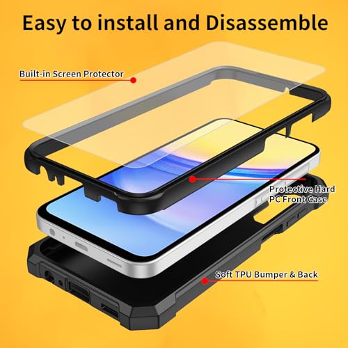 Coque antichoc Samsung A26 5G double couche polycarbonate avec écran 6,6" - 2