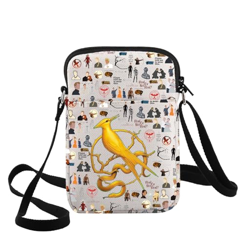 G2TUP Hunger Movie Inspired Crossbody Bag Katniss Bird Fans Gifts Real Or Not Real Bird Shoulder Bag For Movie Fans