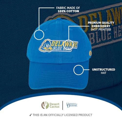 Gorra universitaria ajustable azul bordada adulto miniatura 4