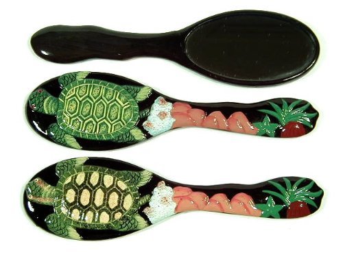 Wholesale Pack Handpainted Assorted Sea Turtle Handheld Mirror (Set Of 12)