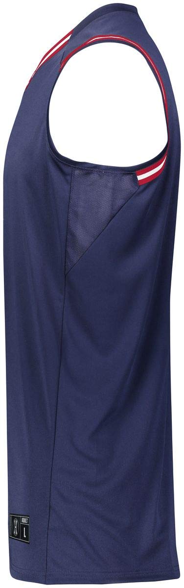 Holloway Retro Basketball Jersey (XXX-Large, Navy/Scarlet/White)