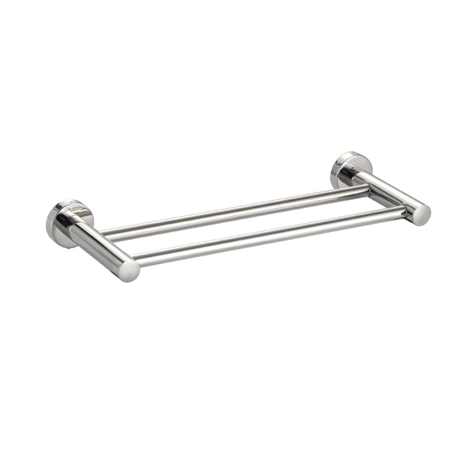 Towel Rail for Bathroom, Towel Rail Wall Mounted, Stainless Steel Towel Rail, with Screws, Double towel rack, Kitchen Towel Rail, for Bathroom, Hotel, Kitchen,Silver