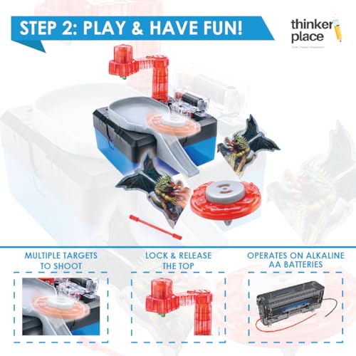 Image of Amazing Electric Top DIY Kit | Build, Learn & Play | STEM Toy for Kids Age 8+ | Centrifugal Force Learning Kit with AR Experience | Fun Educational Game