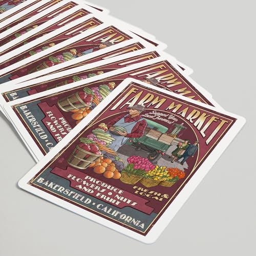 Baraja de Cartas Poker Lantern Press Bakersfield California miniatura 5