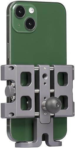 FANAUE Soporte de teléfono para motocicleta con cabeza de bola de 0.67 pulgadas, soporte de teléfono para bicicleta Garmin GPS Soporte de 0.669 in