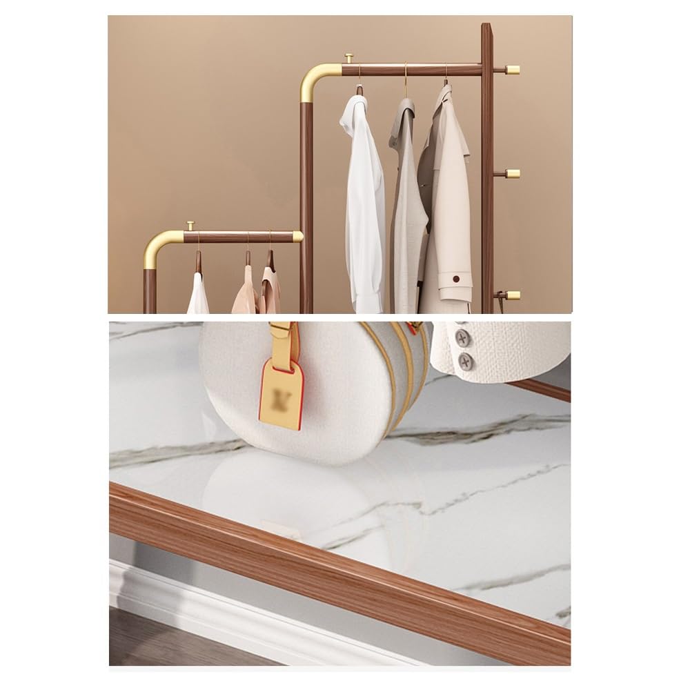 Flur Bodengarderobe Schlafzimmer Licht Luxus Wohnzimmer Kleiderbügel Haushalt Massivholz Kleiderständer Multifunktional Hutständer