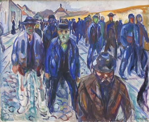 Edvard Munch posters et art de salon tableau vintage travailleurs 60x90cm