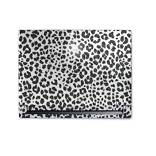 Image of MightySkins Carbon Fiber Skin Compatible with Alienware M18 R1 (2023) Full Wrap Kit - Snow Leopard Print | Protective, Durable Textured Carbon Fiber Finish | Easy to Apply | Made in The USA