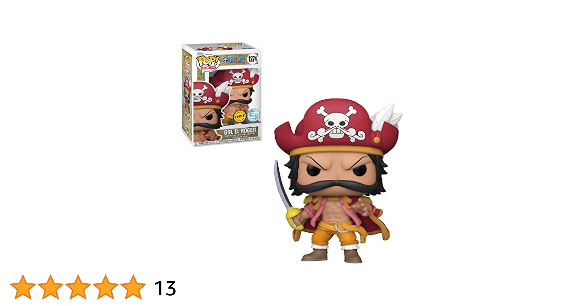 Amazon.com: Funko Pop! Animation: One Piece - GOL D. Roger Chase 