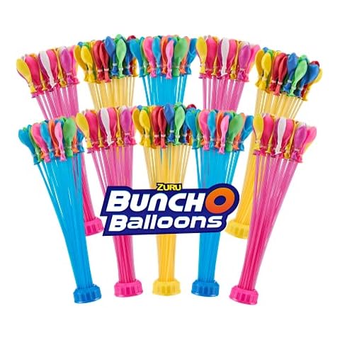 ZURU BUNCH O BALLOONS - 350 Rapid-Fill Crazy Color Water Balloons (10 Pack) Amazon Exclusive Cover
