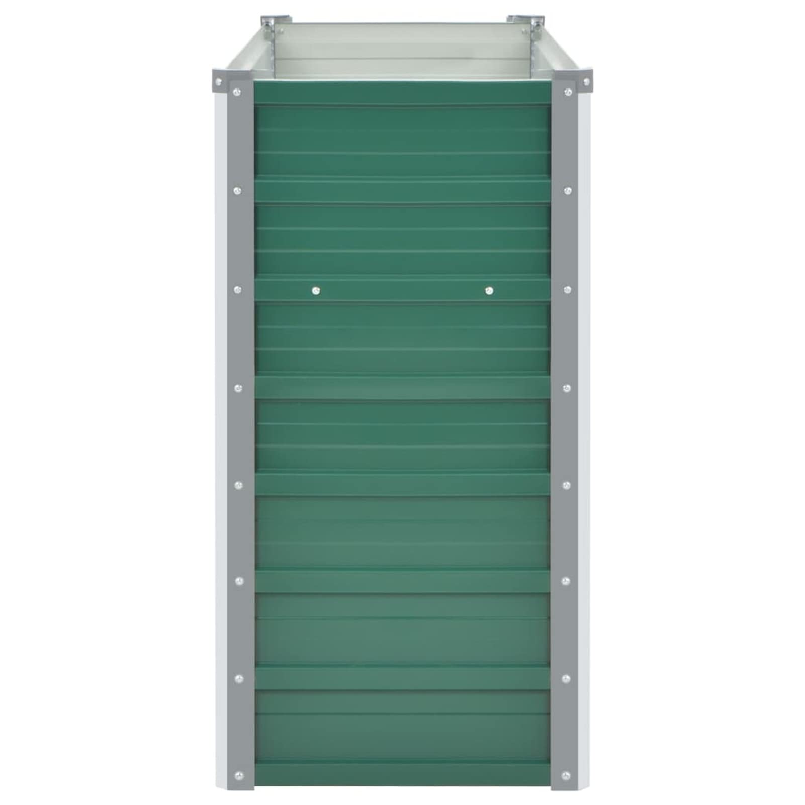 GuyAna Arriate de jardín de Acero galvanizado Verde 100x40x77 cm Accesorios Jardinera Rectangular Macetas Exterior