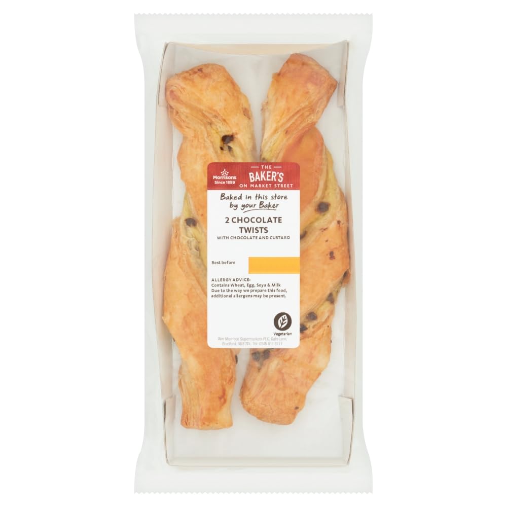 Morrisons Cake Shop Chocolate Twist 2 Pack