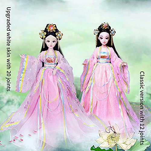 Hanfu-Puppe, Chinesische Puppe mit Hanfu-Kleid und einzigartiger Frisur, Antiker Stil Mädchen Dekoration Palast Puppe… – Bild 3