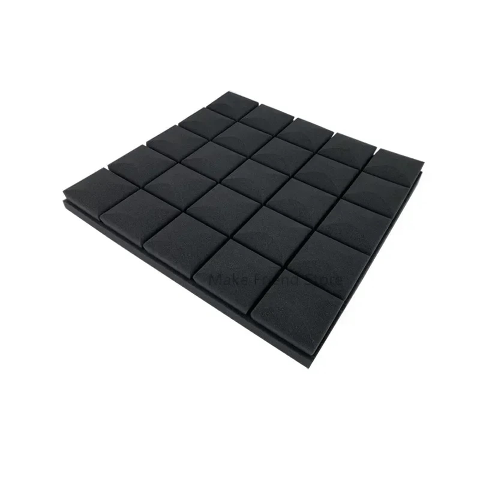 La sala de grabación estudio espuma reducción aislamiento ruido acústica elimina los paneles ecos Para amortiguar el sonido(Black)
