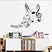 Produktbild Makeyong Kunstwand Euphonious Musiknote Ergebnis Wohnzimmer Dekorative Musik Wandaufkleber Abnehmbare Selbstklebende Vinyl Auf Wandtattoo 77X58 Cm