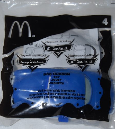 McDonalds 2006 Cars Doc Hudson Carro Azul miniatura 1