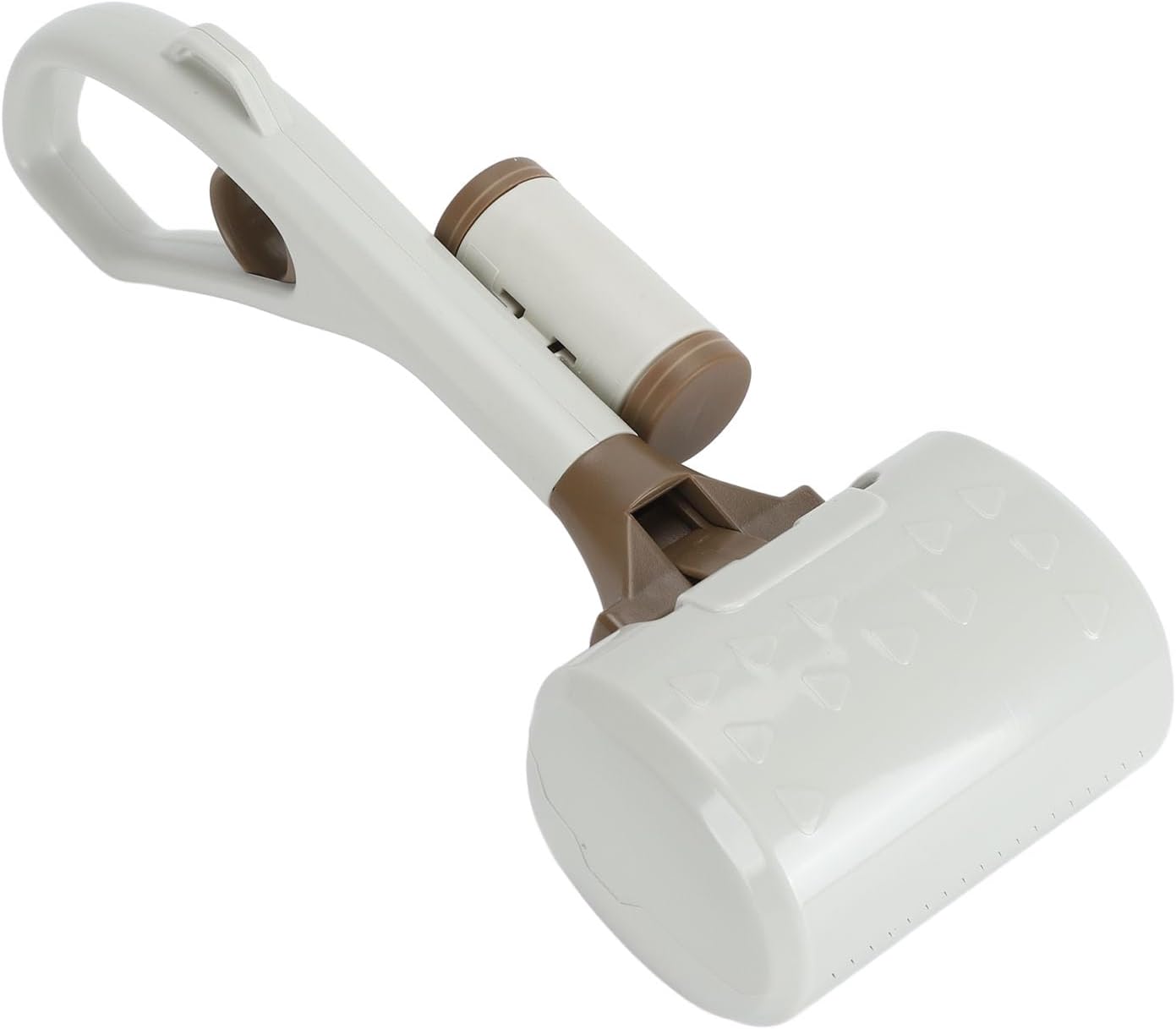 Dog Pooper Scooper Lightweight Portable Waste Cleaner Ergonomic Extended Handle Serrated Grip for Effortless Cleanup (White)