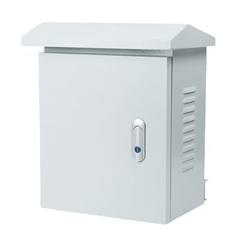Rainproof Outdoor Electrical Box, Wall Mounted Junction Box, with Lock and Mounting Plate, Reinforced Door Panel, Complete Range of Sizes, Easy to Install40x30x20cm