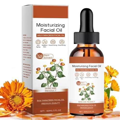 Huile De Paracress Pure Et Biologique, Sérum De Paracress Pour Le Visage Biologique, Facial Serum Organic, Huile Essentielle Hydratante Anti-âge Pour Réduire Les Rides Et Ridules (1)