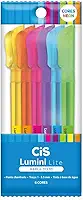 Marca-texto CIS Lumini Lite Neon, Estojo com 6 cores