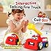 Interactive Talking Fire Truck Toy for Toddlers 1-3, Musical Toy with Realistic Sirens & Sounds & Lights, Recording Repeating Learning Toy, Car Toddler Toys for 2 Year Old Boy Girl Birthday Gifts