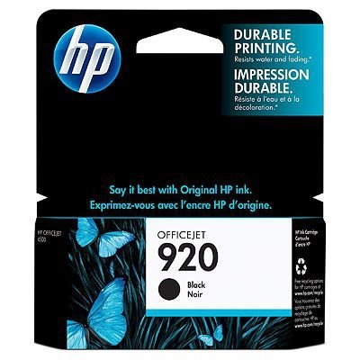 HP 920 Black Officejet Ink Cartridge Negro cartucho de tinta   Cartucho de tinta para impresoras (Negro, HP Officejet 6500, Rendimiento estándar, Negro, 5 80%,  40 70 °C)