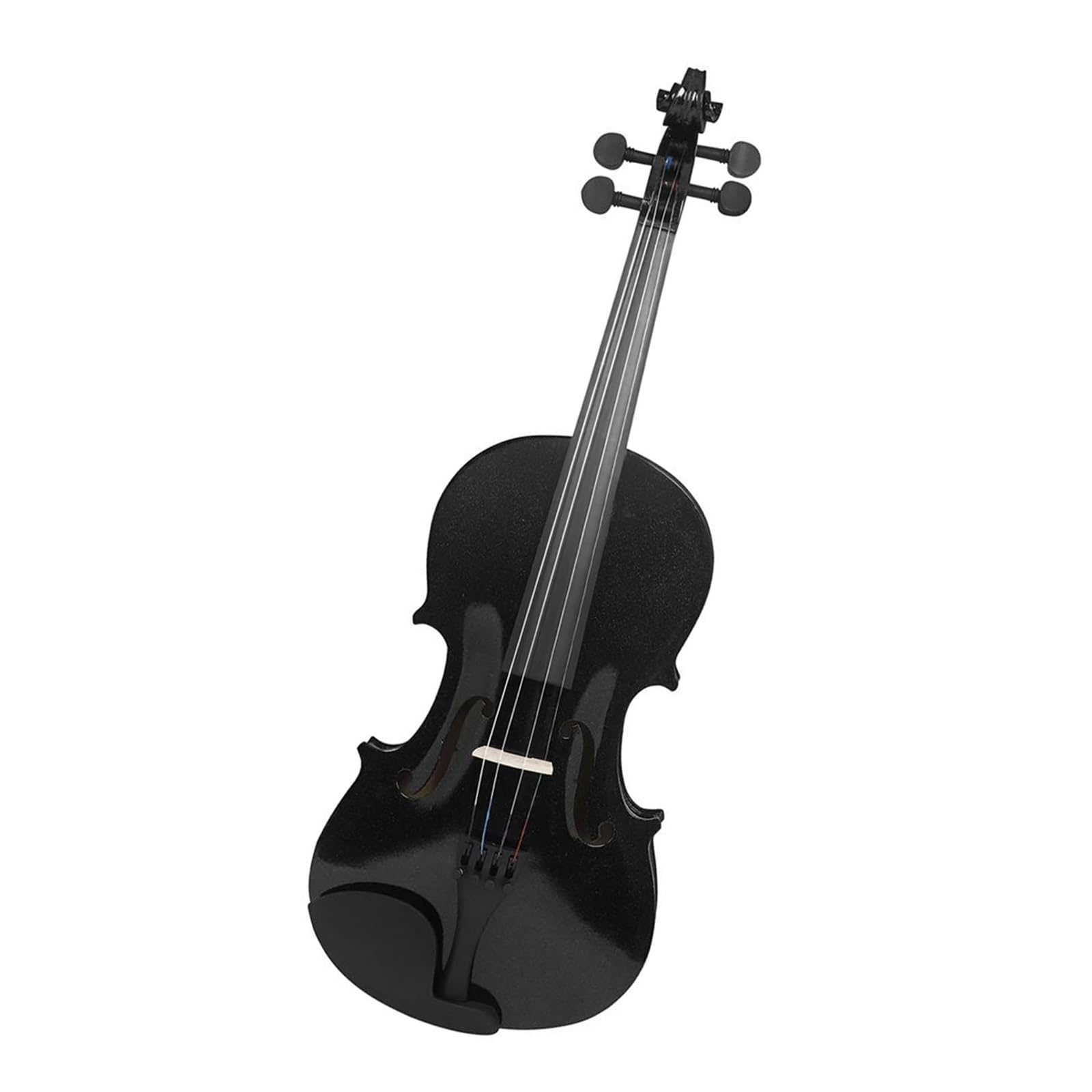 Violino 4/4 Nero Strumento A Corde Professionale In Legno Massello Acustico Violino(1SET)