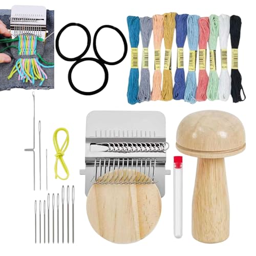 Kit de parches de punto de hongo - Mini portátil multifunción creador de parches rápidos | Herramienta de artesanía para trabajo de reparación | para costura reparación de ropa calcetines