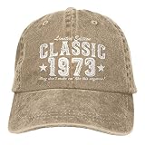 50 Year Old Vintage Car 1973 Hats for Mens Classic 1973 50th Birthday Baseball Caps B-Day Gift for G