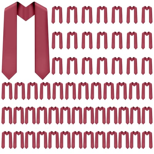 Image of Plain Graduation Stole Sash 60 Inch Unisex Adults Solid