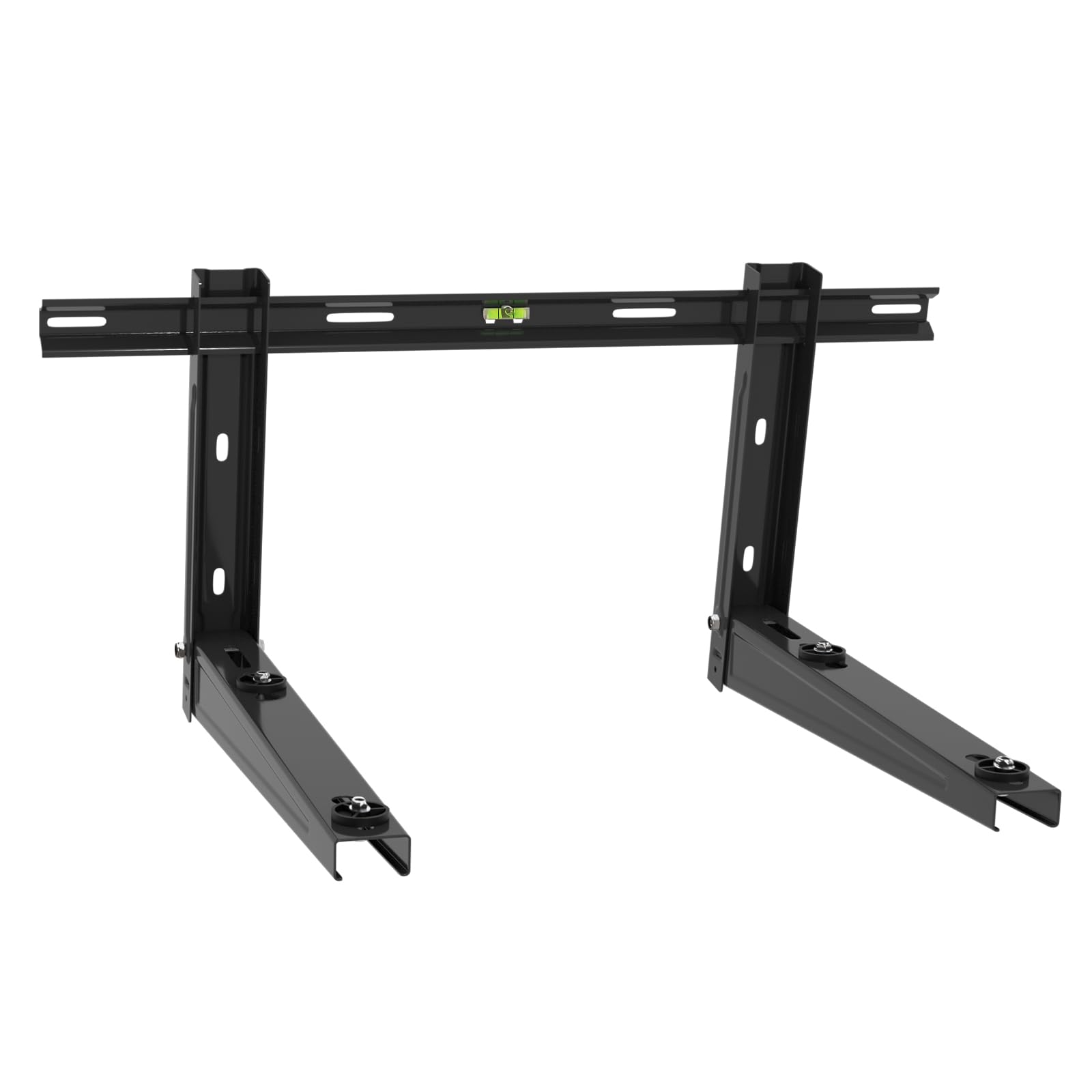 WeCooper Heavy Duty Mini Split Wall Mounting Bracket,Outdoor Air Conditioner Mount Condenser Bracket for 9000-36000BTU Universal Ductless Heat Pump,Compressors & HVAC Systems,Deep Black